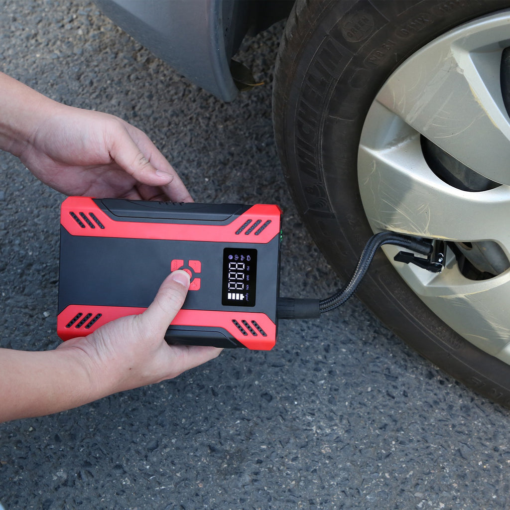 Portable Jump Starter with Air Compressor - Ultimate Roadside Kit