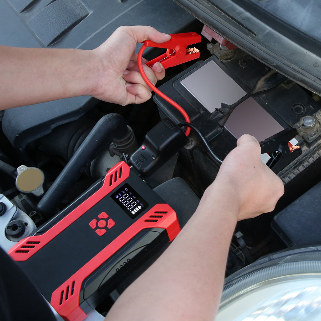 Portable Jump Starter with Air Compressor - Ultimate Roadside Kit
